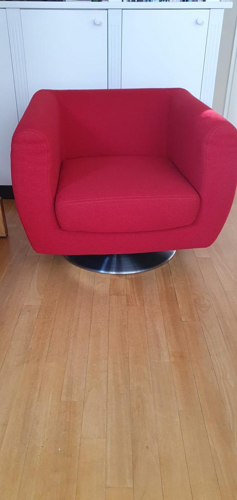 Gelderland rode design fauteuil, Huis en Inrichting, Fauteuils, Zo goed als nieuw, 75 tot 100 cm, 75 tot 100 cm, Ophalen