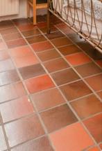 Bruin/Rode Vloertegels 20x20 cm, Doe-het-zelf en Verbouw, Vloerdelen en Plavuizen, Ophalen, Gebruikt, Steen of Klei, Minder dan 50 cm