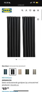 Annakajsa gordijnen Ikea, Huis en Inrichting, Gebruikt, 100 tot 150 cm, 200 cm of meer, Ophalen of Verzenden