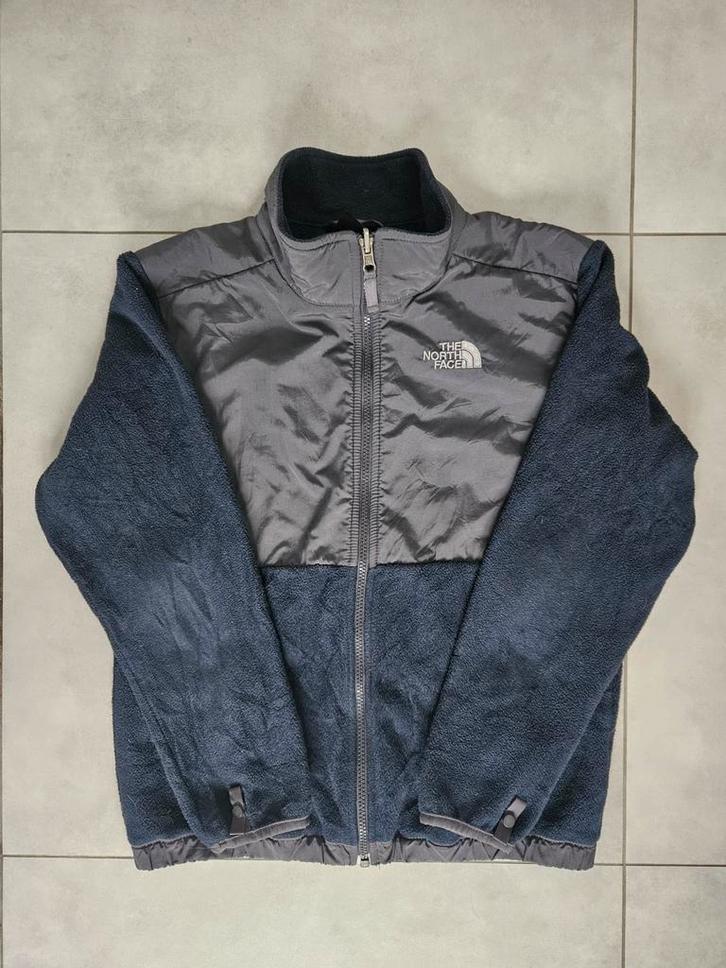 The North Face Denali Fleece Jack - Navy/Grijs Kindermaat, Kleding | Heren, Truien en Vesten, Zo goed als nieuw, Blauw, Ophalen of Verzenden