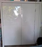 Hoogglans witte buffetkast, Ophalen of Verzenden, Gebruikt, 25 tot 50 cm, 200 cm of meer