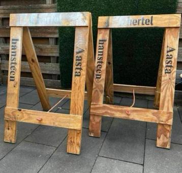 Paartje houten schagen, Made in Schagen bij Hansteen, IGST. beschikbaar voor biedingen