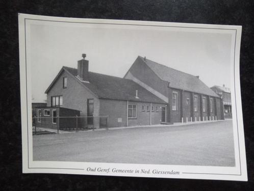 GIESSENDAM  Oud Gereformeerde gemeente, Verzamelen, Ansichtkaarten | Nederland, Zuid-Holland, 1960 tot 1980, Ophalen of Verzenden