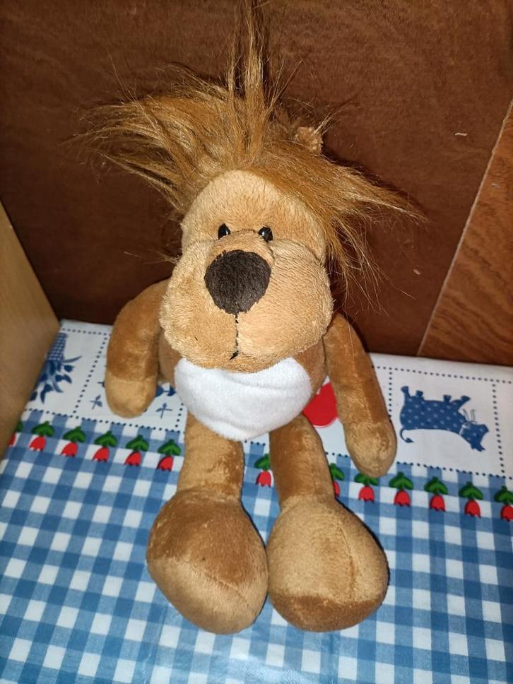 Safari leeuw knuffel 38 cm super de boer, Kinderen en Baby's, Speelgoed | Knuffels en Pluche, Ophalen of Verzenden