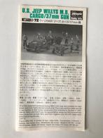 ROWASP OUTLET | Hasegawa MT1 1/72 Jeep + Cargo | NIET COMPLE, Overige merken, Gebruikt, 1:50 of kleiner, Auto