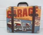 Koffer met oldtimer wanddecoratie, Ophalen of Verzenden, Nieuw, Reclamebord