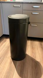Brabantia Touch Bin Prullenbak 30 l (Conf.Grey 3 mnd oud!!), 50 tot 75 cm, Ophalen of Verzenden, Rvs, 20 tot 30 liter