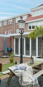 Grote robuuste gietijzeren lantaarnpaal, Tuin en Terras, Buitenverlichting, Staande lamp, Ophalen of Verzenden, Zo goed als nieuw