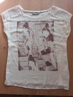 Wit T shirt witte top Geisha maat M 38 T-shirt korte mouwen, Maat 38/40 (M), Geisha, Wit, Ophalen of Verzenden