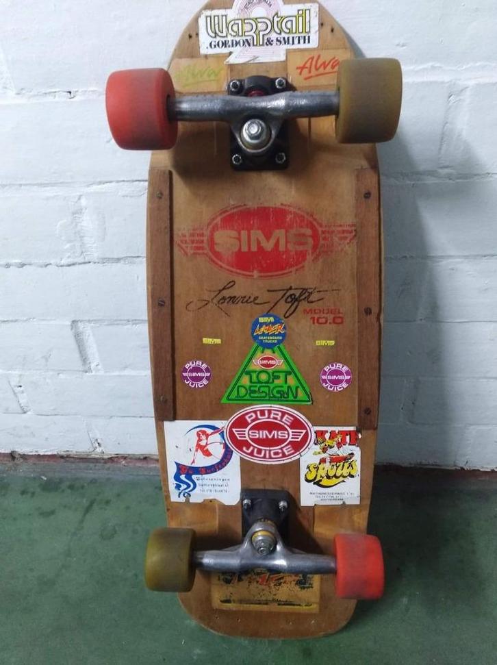 Vintage skateboard sims lonnie toft 1979, Sport en Fitness, Skateboarden, Skateboard, Ophalen