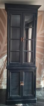 Eichholz vitrinekast zwart, Huis en Inrichting, Kasten | Buffetkasten, Zo goed als nieuw, Landelijke, 150 tot 200 cm, 25 tot 50 cm