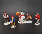Lemax kerst figuur c33 sneeuwballen gevecht kerstdorp, Diversen, Kerst, Verzenden, Zo goed als nieuw