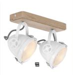 Steinhauer Mexlite 1704W spotlamp wit hout 2xgu10 7W NIEUW, Metaal of Aluminium, Nieuw, Ophalen of Verzenden, Modern
