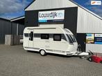 HOBBY De Luxe 440 SF ’23 (Vastbed 205cm, Treinzit), Caravans en Kamperen, Vast bed, Hobby, Bedrijf, 6 tot 7 meter