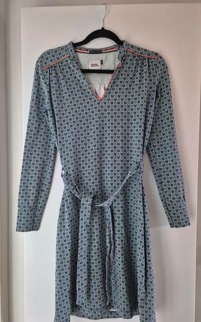 4funky flavours jurk met leuke print maat S, Blauw, Ophalen of Verzenden, Zo goed als nieuw, Boven de knie