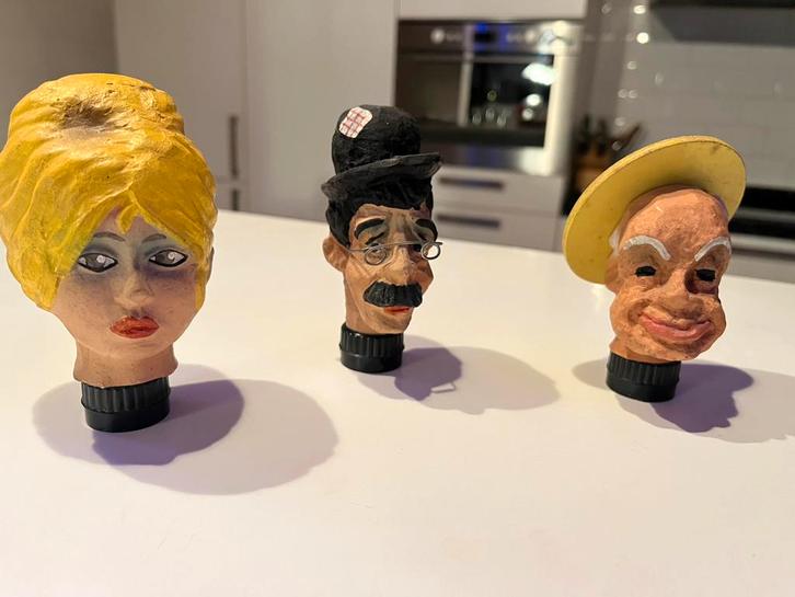 3 beeldje ongeveer 60 jaar oud, Antiek en Kunst, Kunst | Overige Kunst, Ophalen