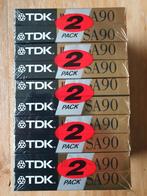 TDK SA90 Cassettebandjes 10 stuks, Cd's en Dvd's, Cassettebandjes, Ophalen of Verzenden, Nieuw in verpakking, Overige genres, 2 t/m 25 bandjes