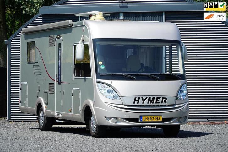 Hymer B698 SL Queensbed Hefbed Garage Airco {Luchtvering} C1, Caravans en Kamperen, Campers, Bedrijf, tot en met 4, Integraal