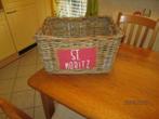 rieten mand, Huis en Inrichting, Woonaccessoires | Schalen en Manden, Ophalen, Gebruikt, Mand, Riet