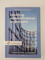 Inleiding administratieve organisatie, Ophalen of Verzenden, Zo goed als nieuw, Management