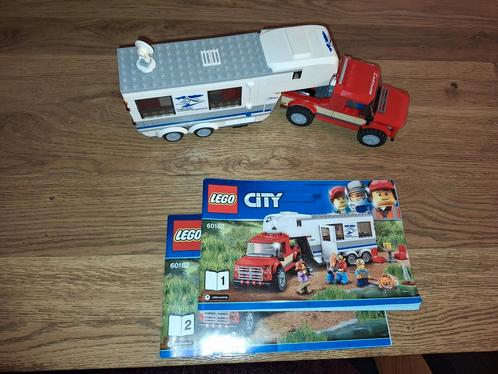 Lego City 60182 pick-up truck met caravan, Kinderen en Baby's, Speelgoed | Duplo en Lego, Gebruikt, Lego, Complete set, Ophalen of Verzenden