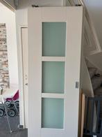 2 x Massieve Schuifdeuren, Ophalen, 80 tot 100 cm, 215 cm of meer, Binnendeur