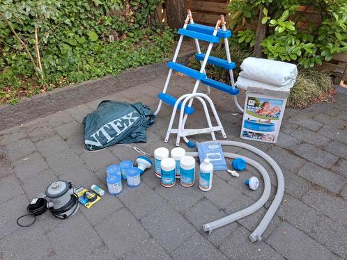 Intex zwembad 305, compleet met accessoires, Tuin en Terras, Zwembaden, Zo goed als nieuw, Minder dan 80 cm, 200 tot 400 cm, Rond