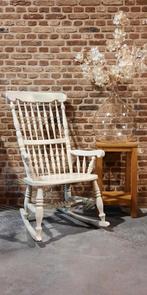 mooi antiek vintage schommelstoel schommel stoel wiebelstoel, Huis en Inrichting, Stoelen, Ophalen, Gebruikt, Bruin, Eén