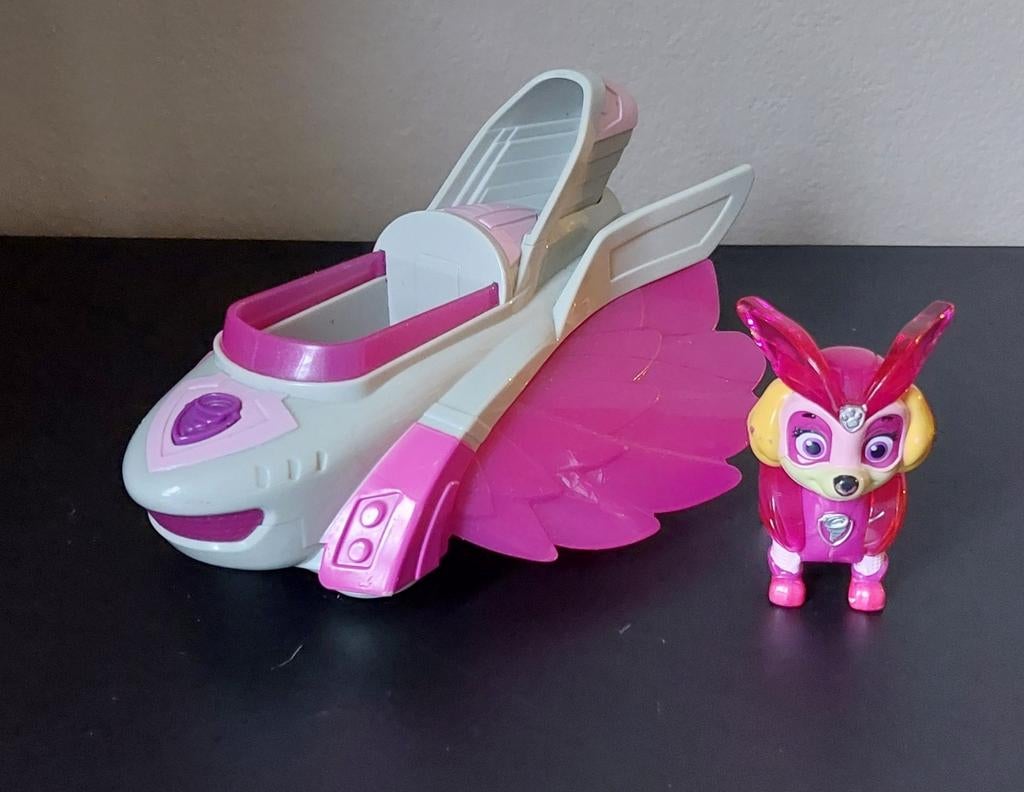 Paw Patrol, Mighty Skye met Vliegtuig, Kinderen en Baby's, Speelgoed | Actiefiguren, Ophalen, Zo goed als nieuw