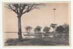 Grote oude foto uit Nederlands-Indië mast langs de rivier, Gebruikt, Verzenden, Foto, Buitenland
