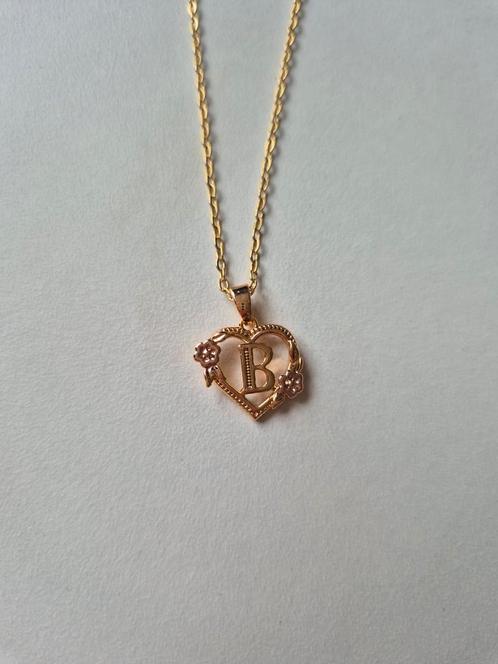Hanger letter B met ketting, Sieraden, Tassen en Uiterlijk, Kettinghangers, Nieuw, Overige materialen, Goud, Overige voorstellingen