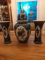 Boch delfts blauw kast stel 45  cm hoog, royale sfinx 1969, Antiek en Kunst, Ophalen of Verzenden