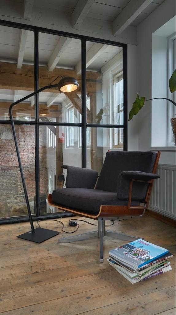 Jacco Maris Stand Alone black, Huis en Inrichting, Lampen | Vloerlampen, Gebruikt, 100 tot 150 cm, Metaal, Ophalen