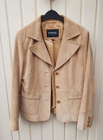 Suède jasje vintage retro blazer colbert  beschikbaar voor biedingen