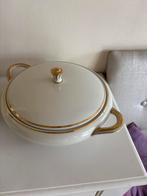 Wit servies met gouden rand. 23- delig, Ophalen, Porselein, Overige stijlen, Overige typen