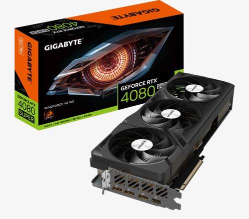 RTX 4080 super Gigabyte, Computers en Software, Videokaarten, Zo goed als nieuw, Nvidia, PCI-Express 4.0, GDDR6, HDMI, DisplayPort