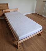 Ikea Neiden eenpersoonsbed 90x200 met matras etc, Huis en Inrichting, Ophalen, 90 cm, Eenpersoons, Beige