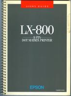 LX-800 9 pin dot matrix printer manual, Boeken, Informatica en Computer, Ophalen of Verzenden, Zo goed als nieuw, Hardware