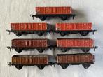7x Fleischmann 1205 DB bakwagens (blik), Hobby en Vrije tijd, Modeltreinen | H0, Gelijkstroom, Fleischmann, Wagon, Ophalen of Verzenden