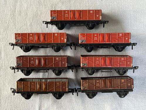 7x Fleischmann 1205 DB bakwagens (blik), Hobby en Vrije tijd, Modeltreinen | H0, Zo goed als nieuw, Wagon, Gelijkstroom, Fleischmann
