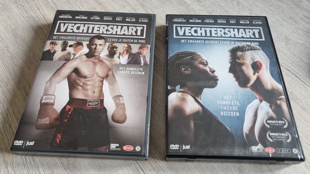 Dvd Vechtershart seizoen 1 & 2, Vanaf 12 jaar, Ophalen of Verzenden, Zo goed als nieuw