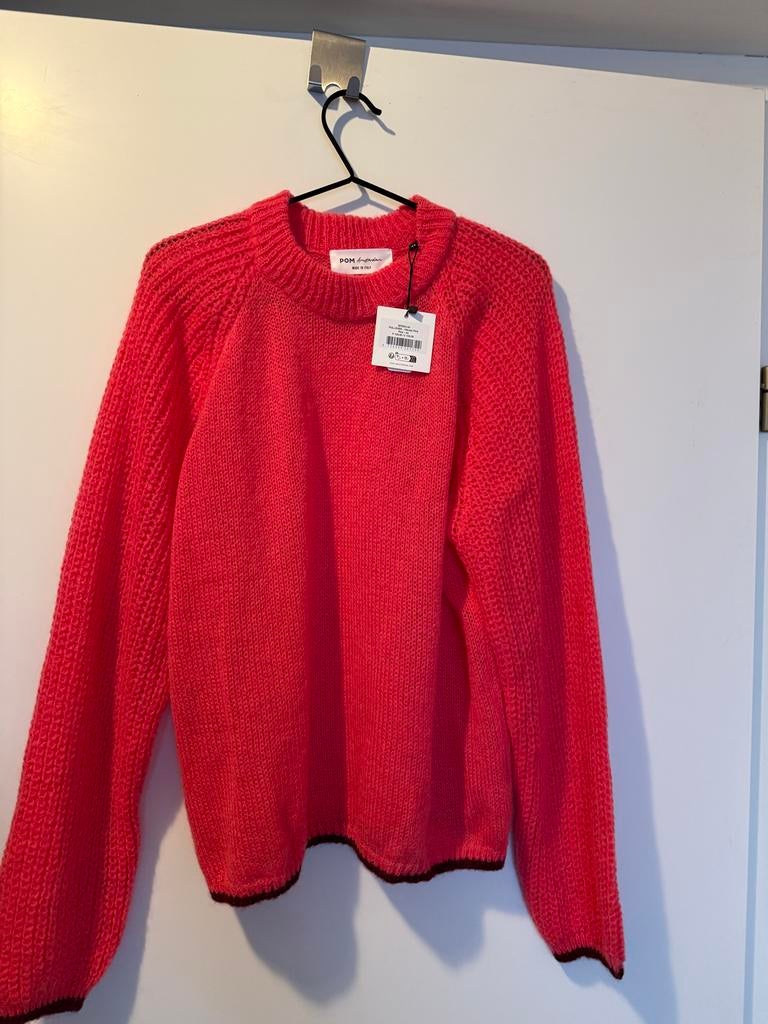 Pom Amsterdam wollen trui fuchsia roze maat 44, Verzenden, Nieuw, Roze