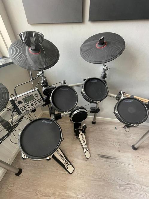 Carlsbro Drumstel (eventueel met versterker en kruk), Muziek en Instrumenten, Drumstellen en Slagwerk, Zo goed als nieuw, Overige merken