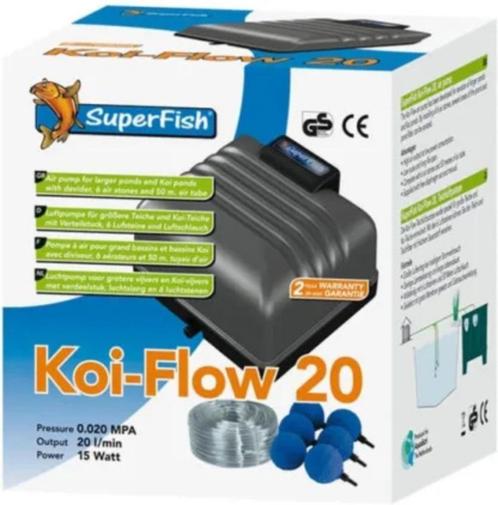 SuperFish Koi-Flow 20 pomp lucht set compleet, Tuin en Terras, Vijver-toebehoren, Nieuw, Vijverpomp, Ophalen of Verzenden