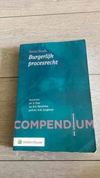 Compendium Burgerlijk procesrecht, Ophalen of Verzenden, Zo goed als nieuw