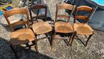 Rieten stoelen, Huis en Inrichting, Stoelen, Ophalen, Gebruikt, Bruin, Twee