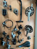 Partij shimano moutainbike en race onderdelen, Fietsen en Brommers, Fietsonderdelen, Crankstel of Pedalen, Gebruikt, Racefiets