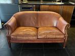 Leren tweezitsbank Van Oorschot Stijl, Huis en Inrichting, Ophalen, Gebruikt, 150 tot 200 cm, Tweepersoons