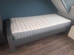 Wood Dennis 1 persoons bed met matras, Ophalen, 90 cm, Eenpersoons, Zo goed als nieuw