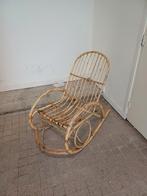 Vintage rotan schommelstoel, Ophalen, Gebruikt, Bruin, Eén